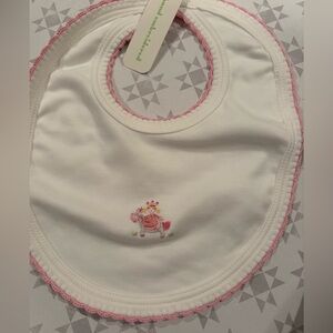 NWOT Kissy Kissy Premier Hand Embroidered Princess Bib